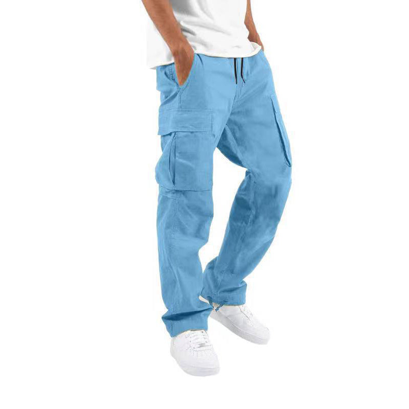 Men’s Straight-Leg Pants – Commuter Style, Polyester Fabric, Multiple Colors & Sizes - Daily Goods