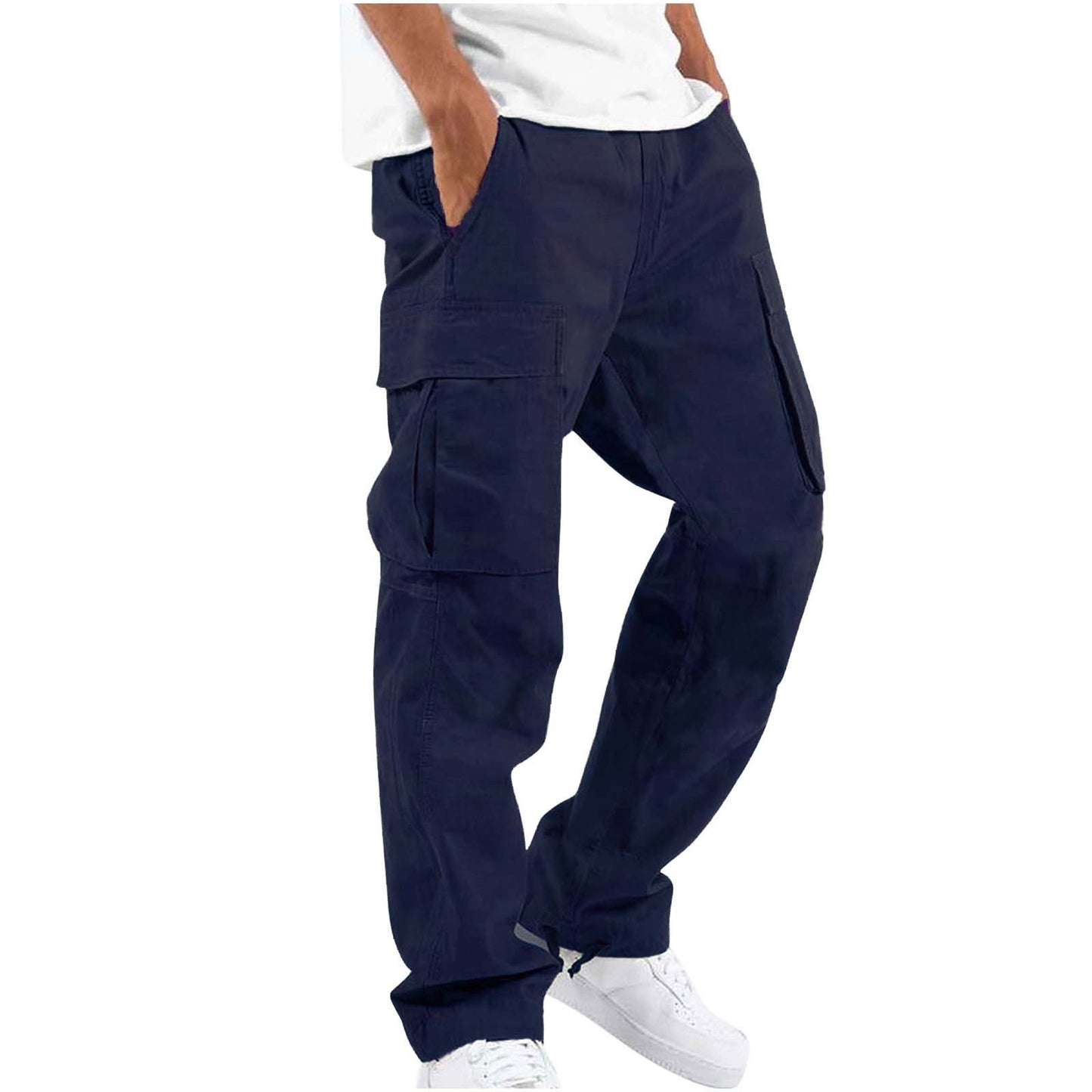 Men’s Straight-Leg Pants – Commuter Style, Polyester Fabric, Multiple Colors & Sizes - Daily Goods