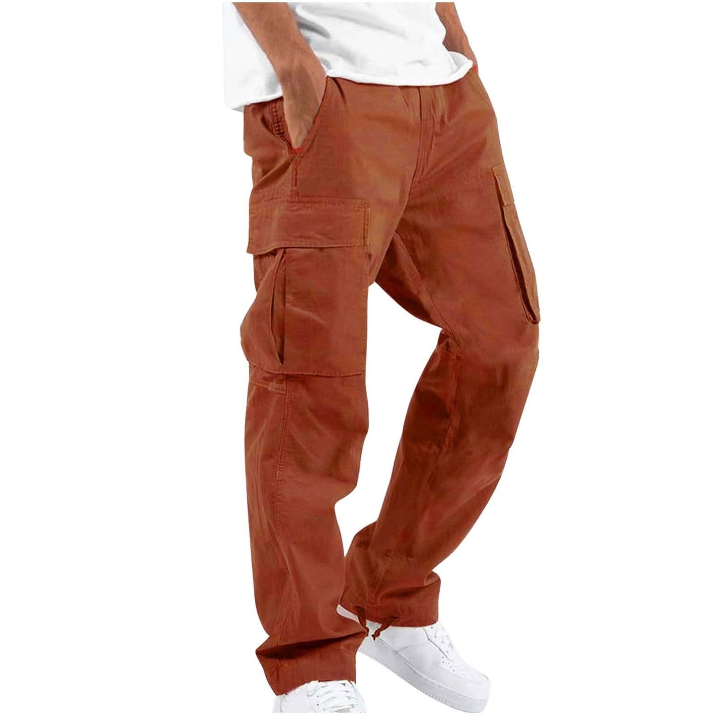 Men’s Straight-Leg Pants – Commuter Style, Polyester Fabric, Multiple Colors & Sizes - Daily Goods