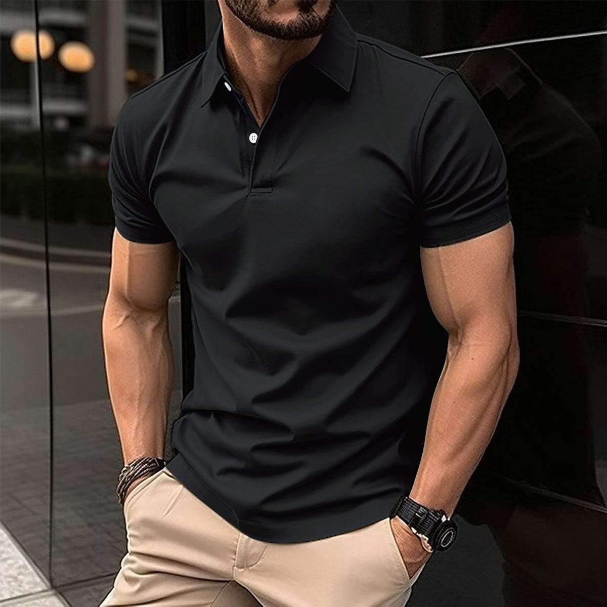 Men’s Summer Polo T-Shirt – Short Sleeve - Daily Goods