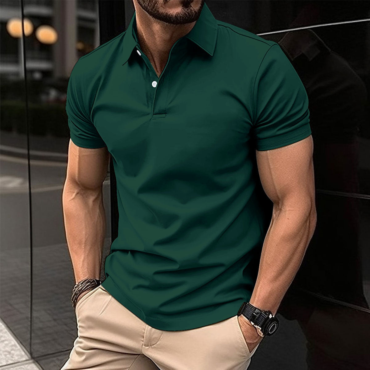 Men’s Summer Polo T-Shirt – Short Sleeve - Daily Goods