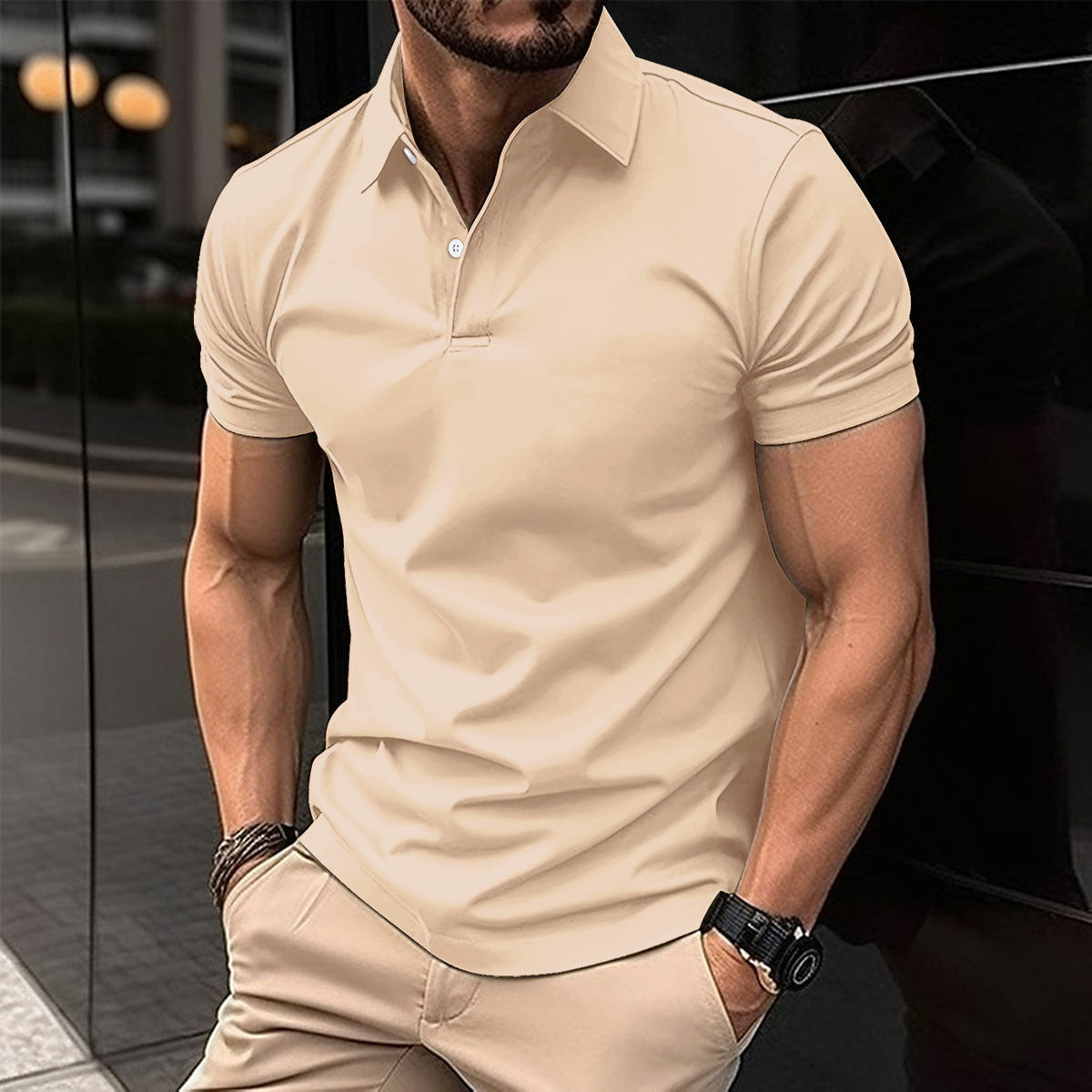 Men’s Summer Polo T-Shirt – Short Sleeve - Daily Goods