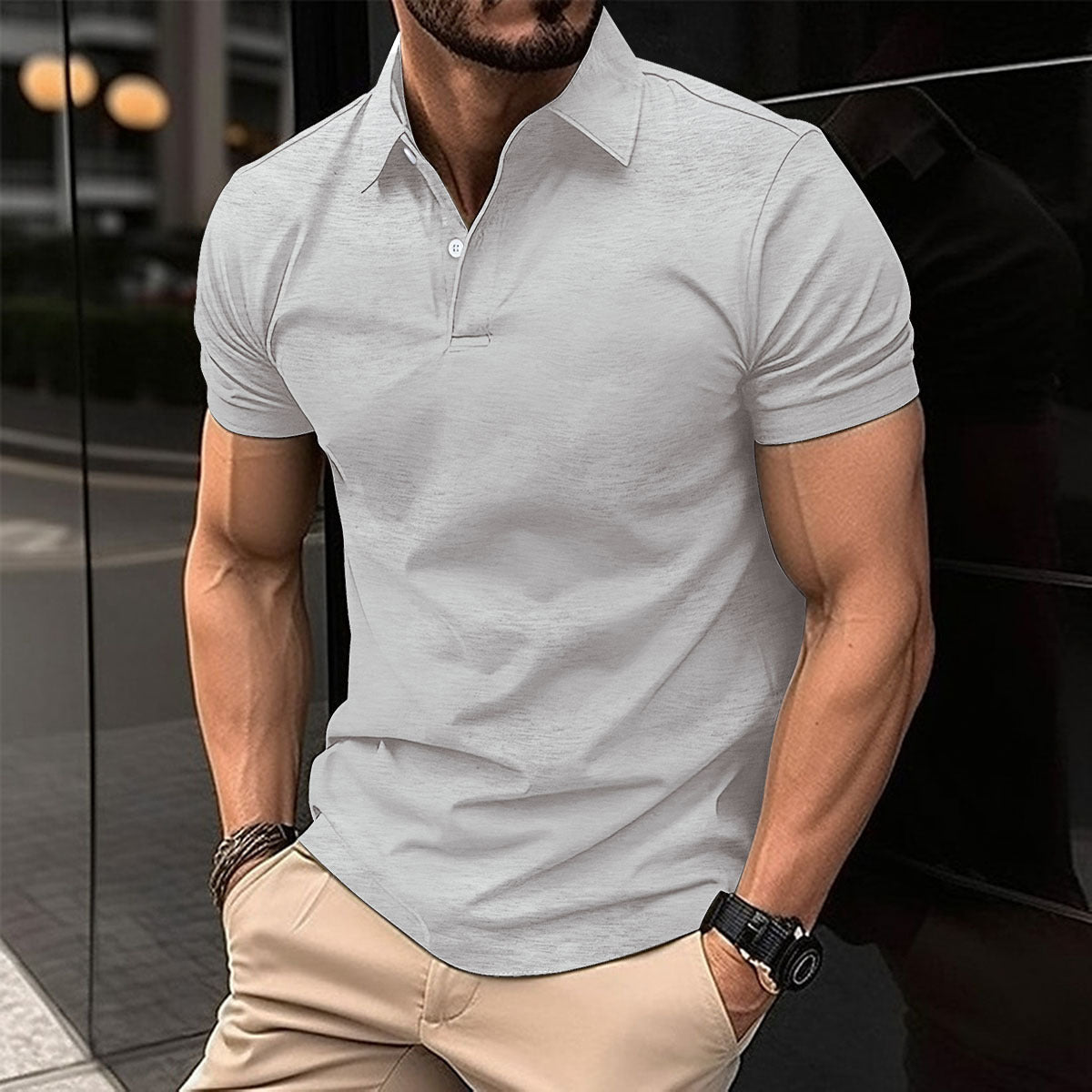 Men’s Summer Polo T-Shirt – Short Sleeve - Daily Goods