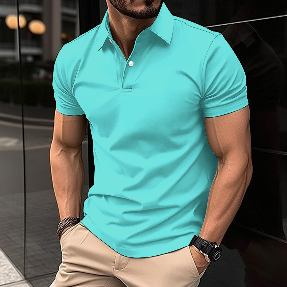 Men’s Summer Polo T-Shirt – Short Sleeve - Daily Goods
