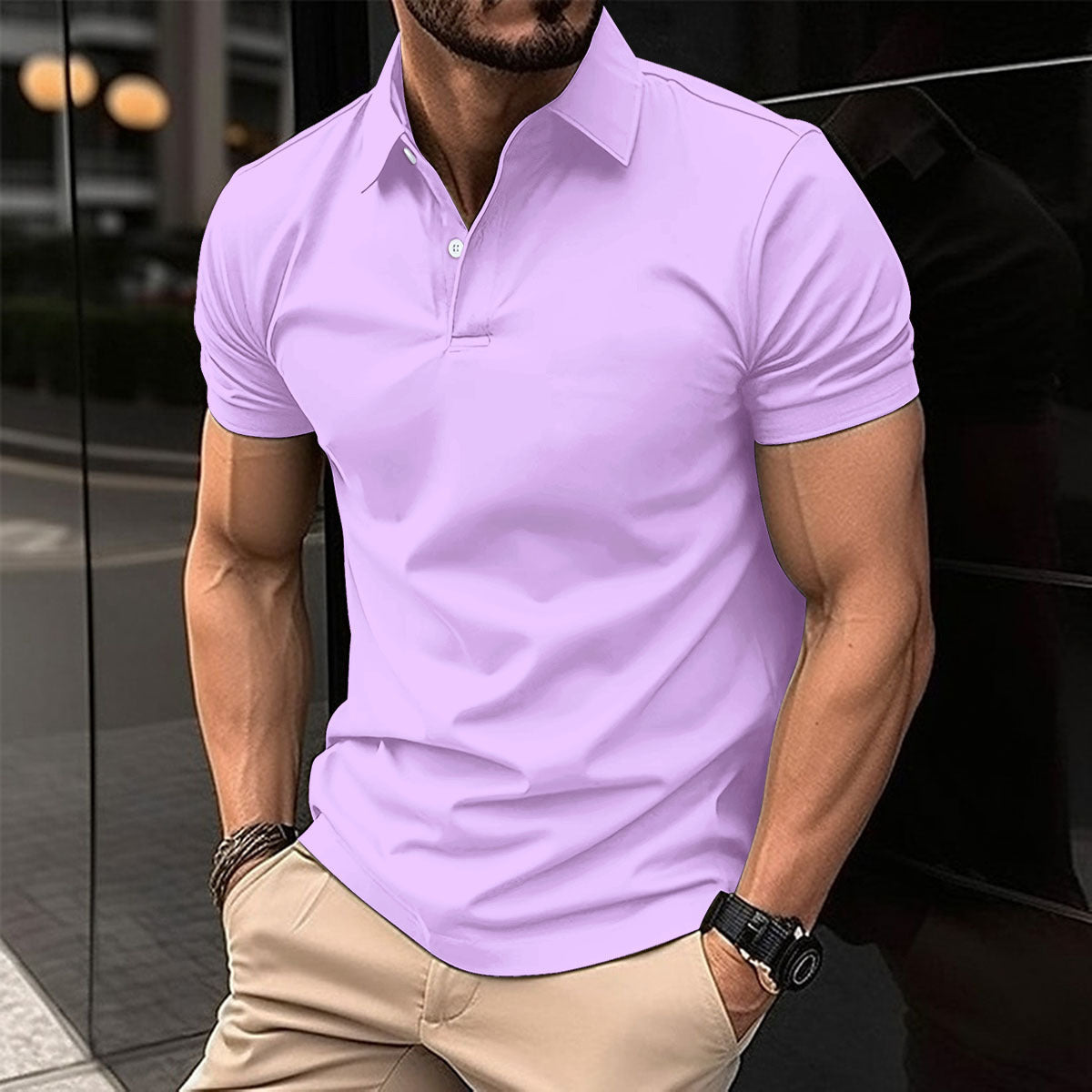 Men’s Summer Polo T-Shirt – Short Sleeve - Daily Goods