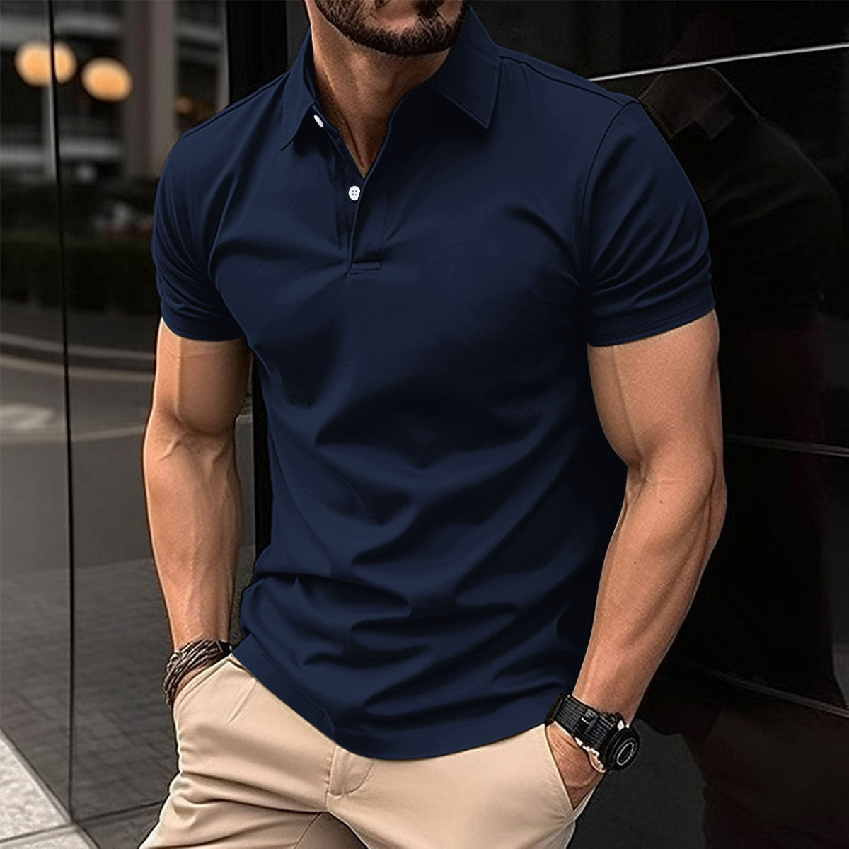 Men’s Summer Polo T-Shirt – Short Sleeve - Daily Goods