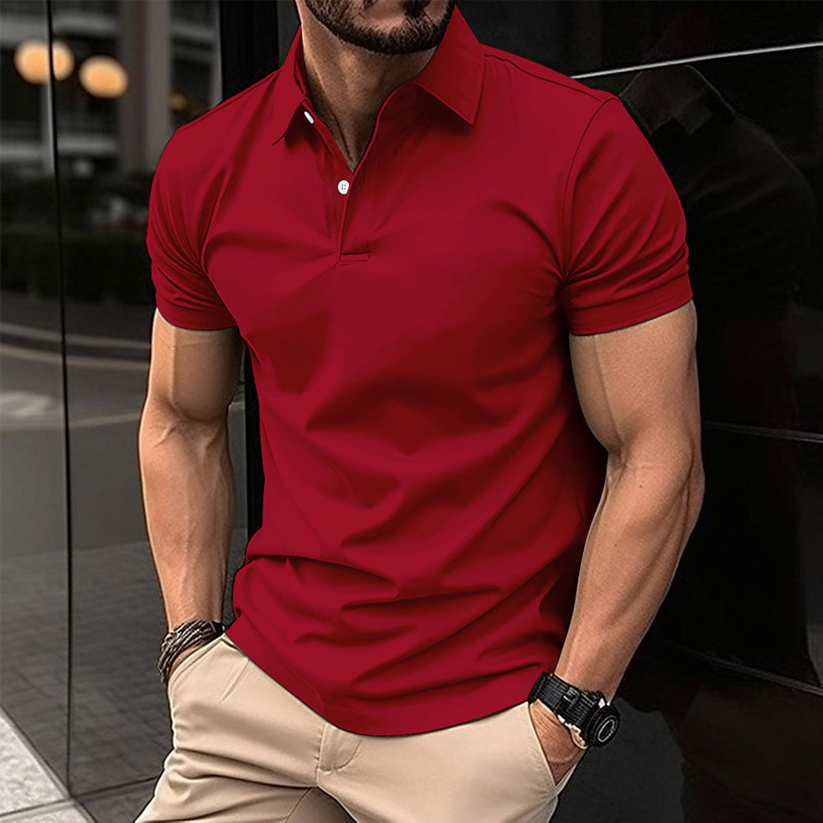Men’s Summer Polo T-Shirt – Short Sleeve - Daily Goods