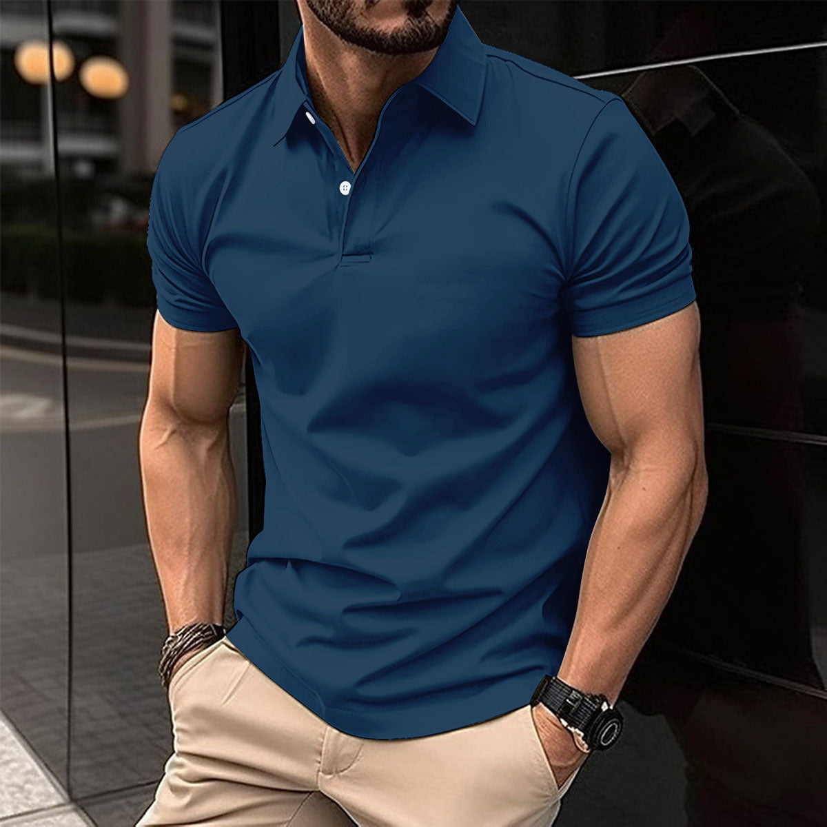 Men’s Summer Polo T-Shirt – Short Sleeve - Daily Goods