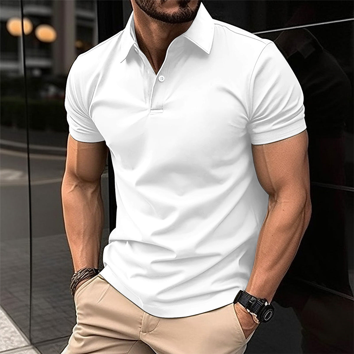 Men’s Summer Polo T-Shirt – Short Sleeve - Daily Goods