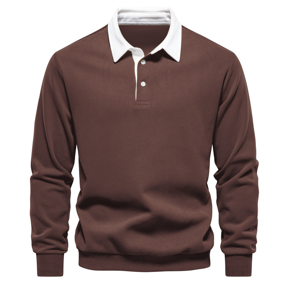 Men’s Cotton-Blend Thread Belt Sweater – Youth Casual Pullover, Multiple Colors - Daily Goods