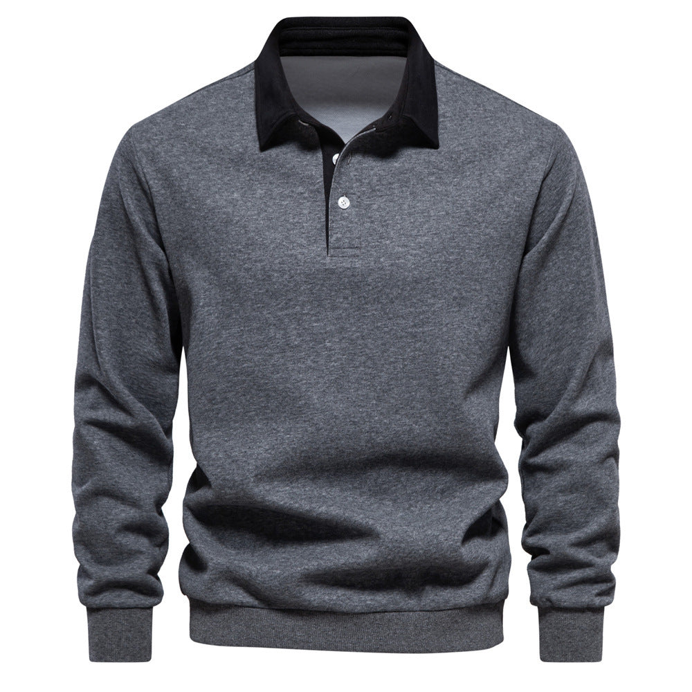 Men’s Cotton-Blend Thread Belt Sweater – Youth Casual Pullover, Multiple Colors - Daily Goods