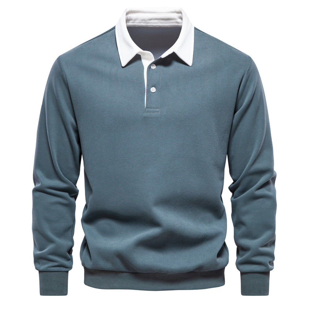 Men’s Cotton-Blend Thread Belt Sweater – Youth Casual Pullover, Multiple Colors - Daily Goods