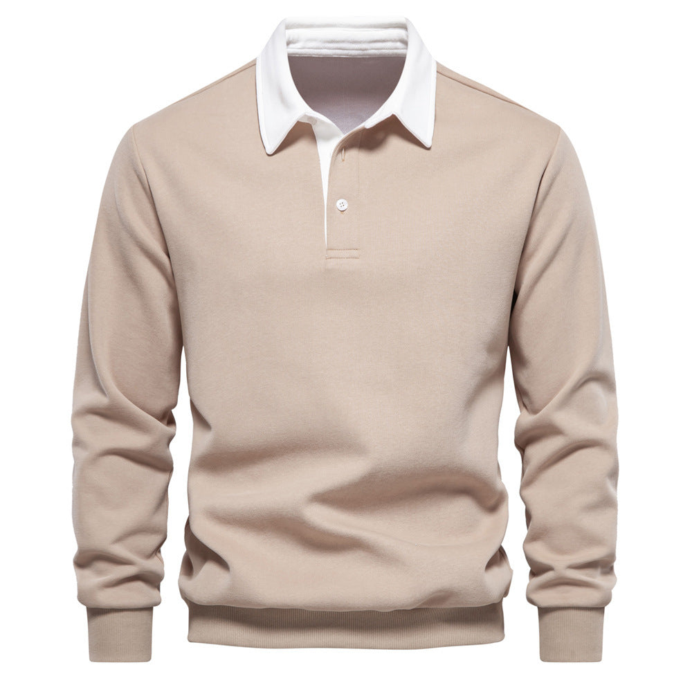 Men’s Cotton-Blend Thread Belt Sweater – Youth Casual Pullover, Multiple Colors - Daily Goods