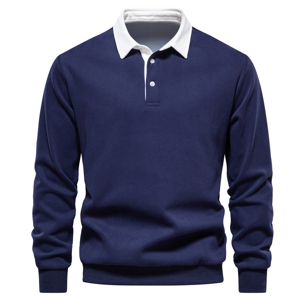 Men’s Cotton-Blend Thread Belt Sweater – Youth Casual Pullover, Multiple Colors - Daily Goods