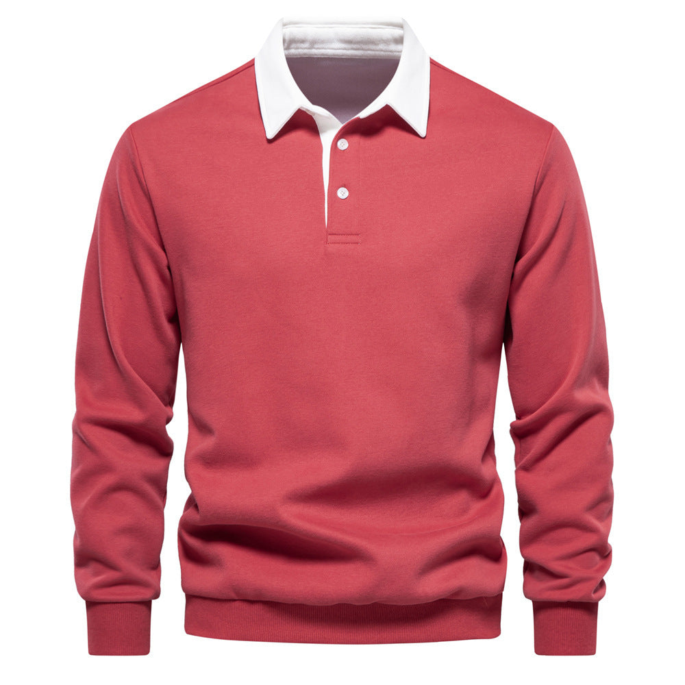 Men’s Cotton-Blend Thread Belt Sweater – Youth Casual Pullover, Multiple Colors - Daily Goods