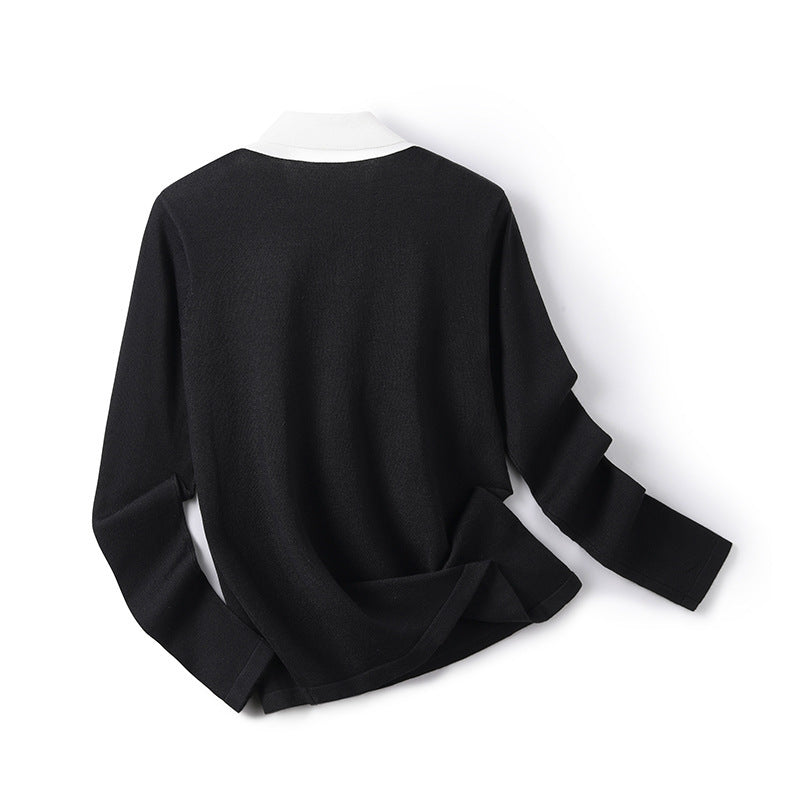 French Style Artistic Simple Professional Style Long Sleeve Tie Top - Daily Goods