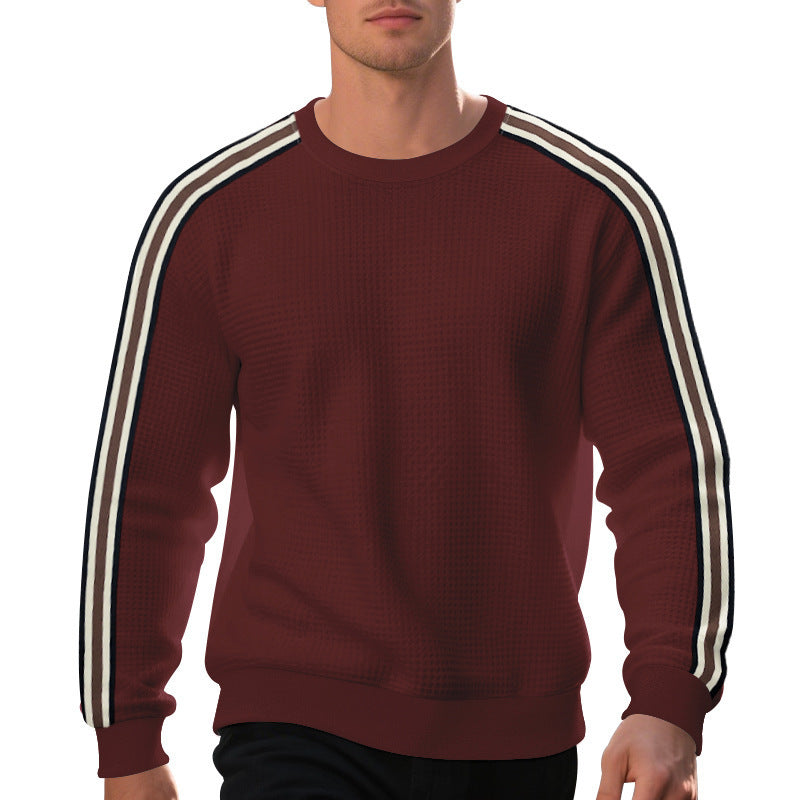 Men’s Striped Plaid Pullover Sweater – Loose-Fit Long Sleeve Casual Top, Youth & Adult - Daily Goods
