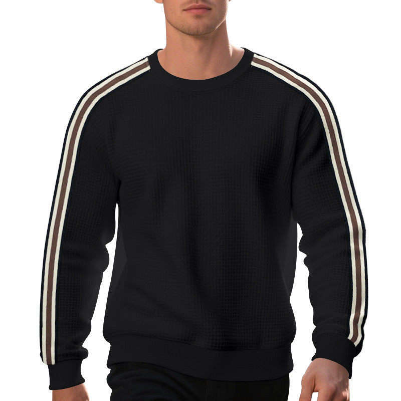 Men’s Striped Plaid Pullover Sweater – Loose-Fit Long Sleeve Casual Top, Youth & Adult - Daily Goods