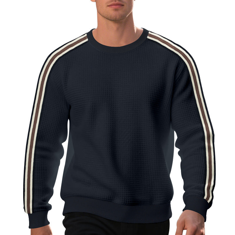 Men’s Striped Plaid Pullover Sweater – Loose-Fit Long Sleeve Casual Top, Youth & Adult - Daily Goods