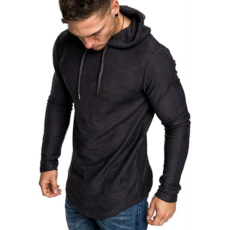 Plus Size Cotton Blend Hoodie – Casual Slim Fit Pullover Sweatshirt for Men - Daily Goods