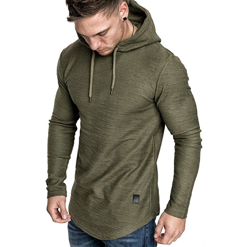 Plus Size Cotton Blend Hoodie – Casual Slim Fit Pullover Sweatshirt for Men - Daily Goods