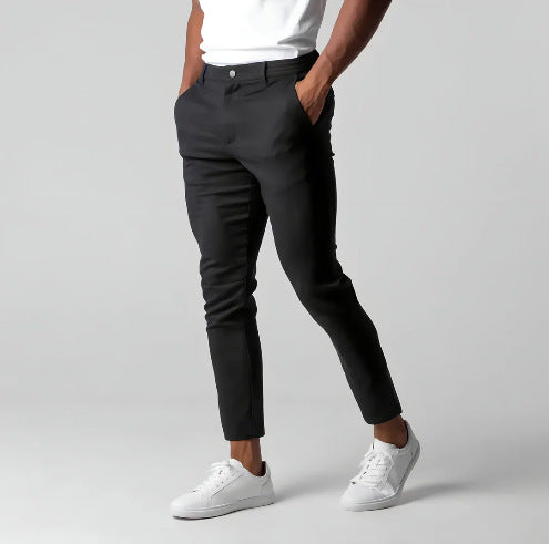 Men’s Tight-Fit Polyester Trousers – High-Temperature - Daily Goods