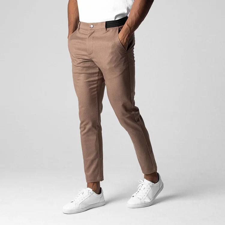 Men’s Tight-Fit Polyester Trousers – High-Temperature - Daily Goods