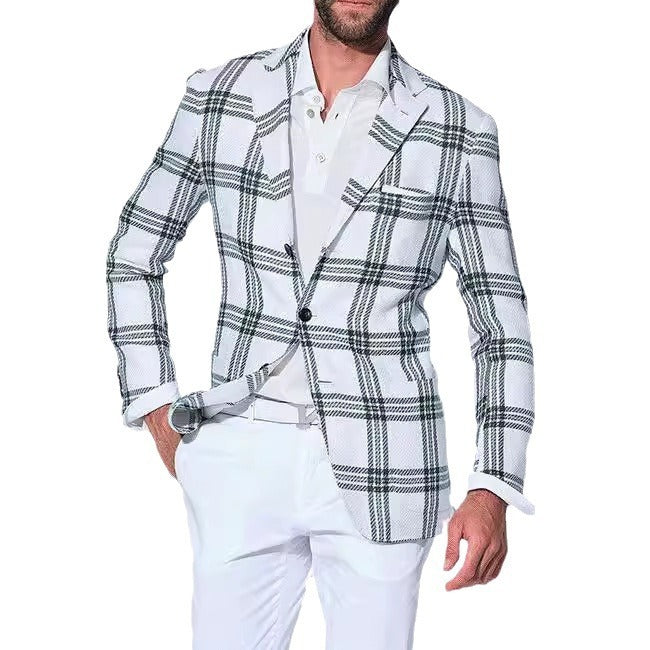 Men’s Solid-Color Polyester Jacket – Casual Leisure Wear, Multiple Color Options, Graphic Customizable - Daily Goods