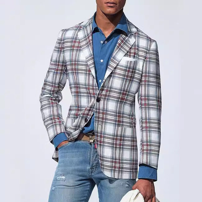 Men’s Solid-Color Polyester Jacket – Casual Leisure Wear, Multiple Color Options, Graphic Customizable - Daily Goods
