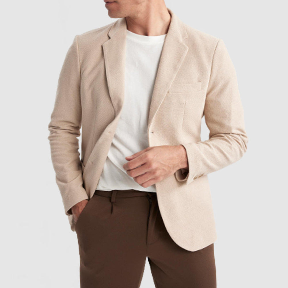 Men’s Solid-Color Polyester Jacket – Casual Leisure Wear, Multiple Color Options, Graphic Customizable - Daily Goods