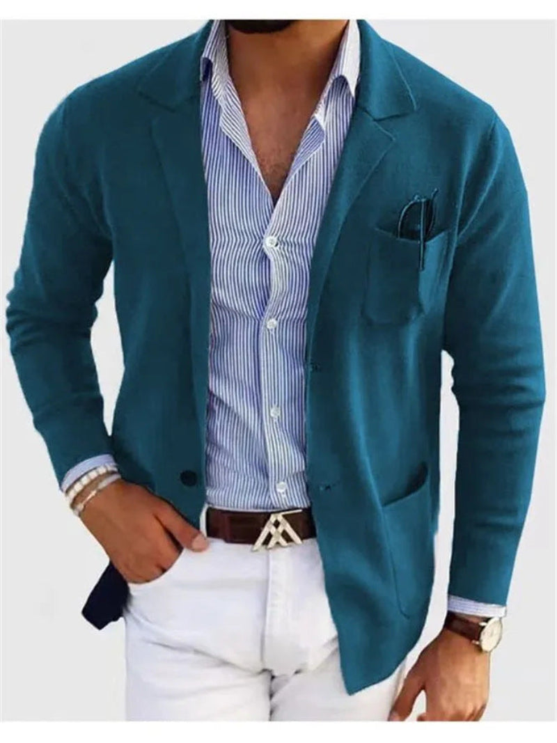 Men’s Solid-Color Polyester Jacket – Casual Leisure Wear, Multiple Color Options, Graphic Customizable - Daily Goods
