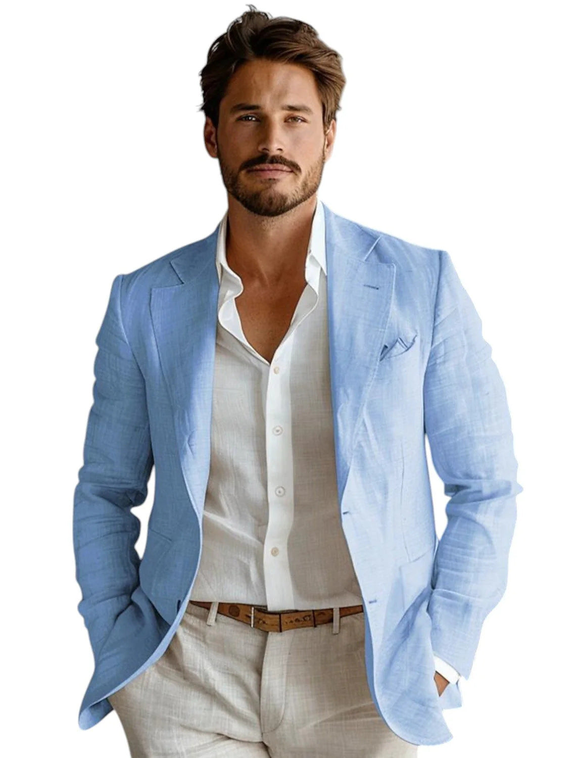 Men’s Solid-Color Polyester Jacket – Casual Leisure Wear, Multiple Color Options, Graphic Customizable - Daily Goods