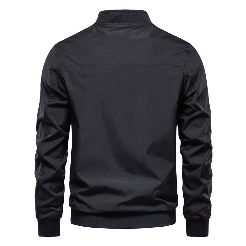 Men’s Leisure Polyester Top Coat – Casual Lightweight Outerwear, Multiple Colors - Daily Goods