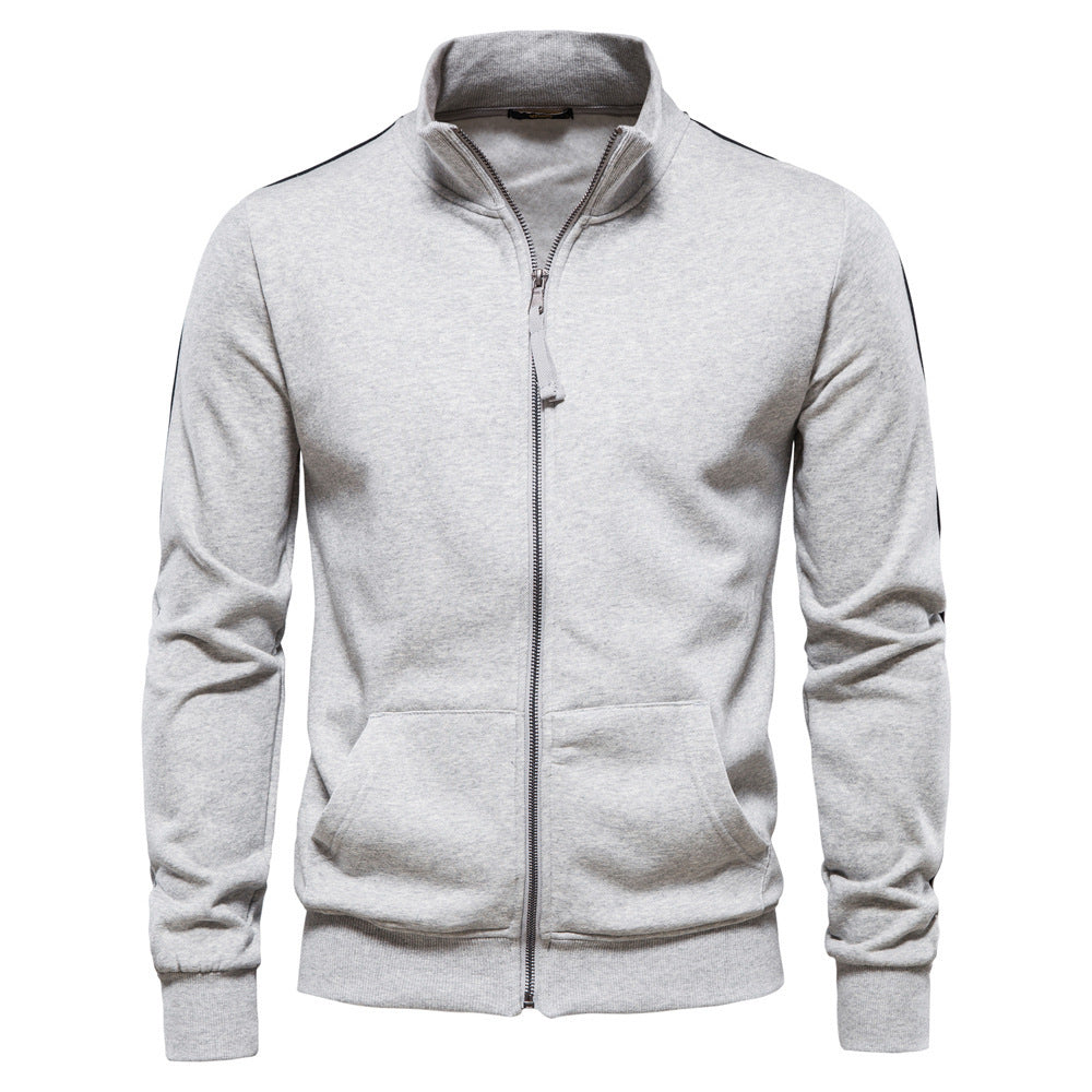 Men’s Cotton Cardigan – Loose Fit Casual Long Sleeve Knit Jacket with Straight Sleeves - Daily Goods