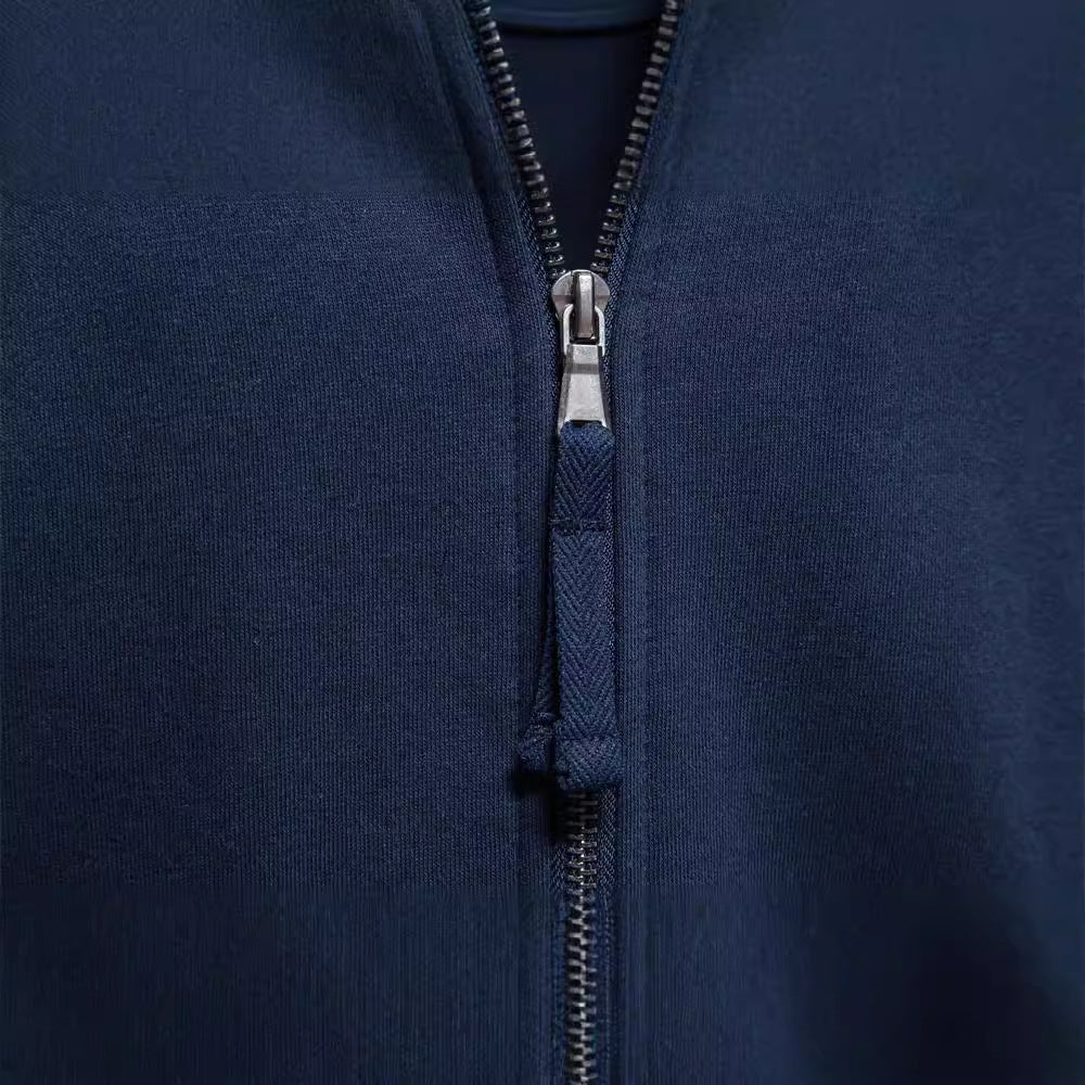 Men’s Cotton Cardigan – Loose Fit Casual Long Sleeve Knit Jacket with Straight Sleeves - Daily Goods