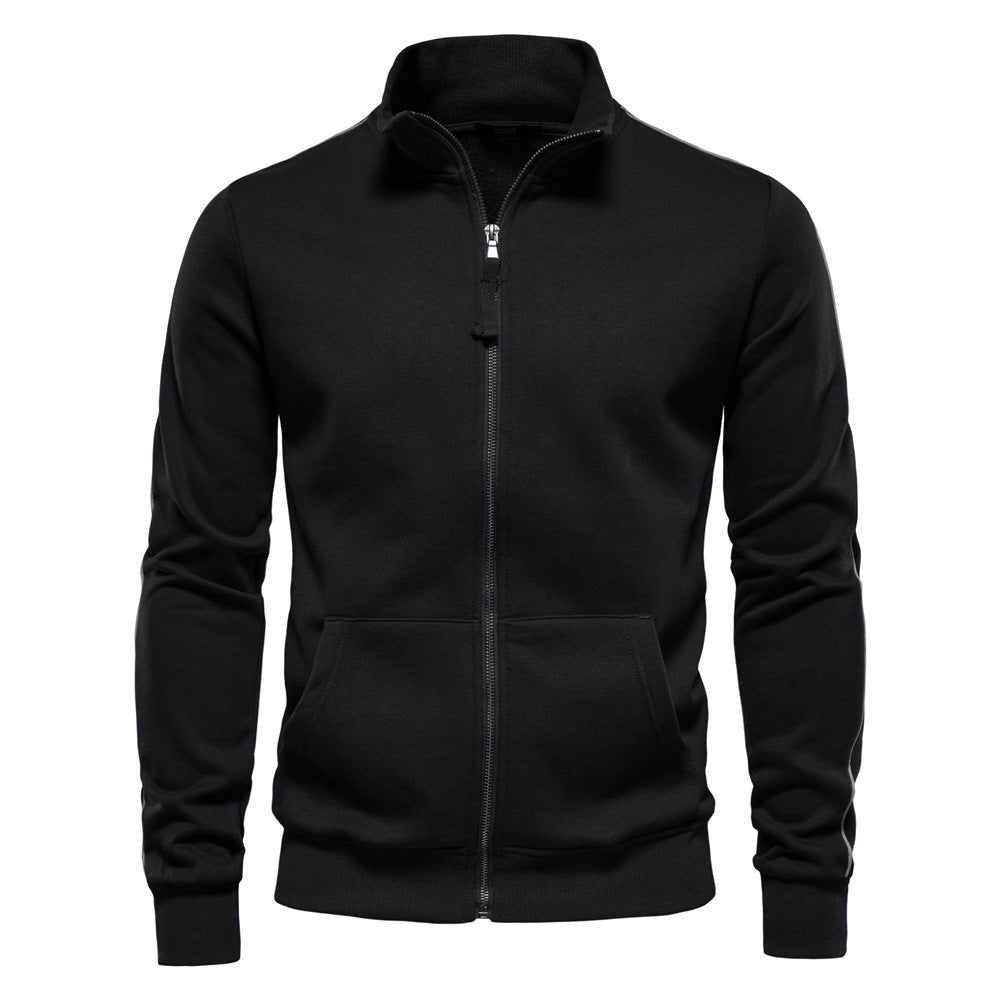 Men’s Cotton Cardigan – Loose Fit Casual Long Sleeve Knit Jacket with Straight Sleeves - Daily Goods