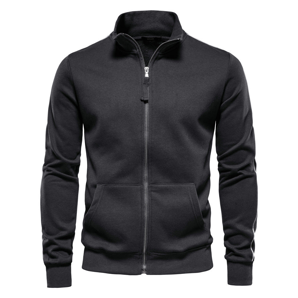 Men’s Cotton Cardigan – Loose Fit Casual Long Sleeve Knit Jacket with Straight Sleeves - Daily Goods