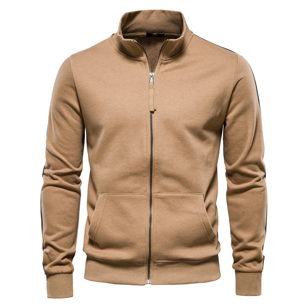 Men’s Cotton Cardigan – Loose Fit Casual Long Sleeve Knit Jacket with Straight Sleeves - Daily Goods