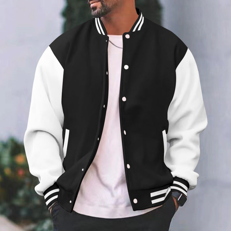 Men’s Fleece-Lined Sports Jacket – Loose Fit Winter Jacket - Daily Goods