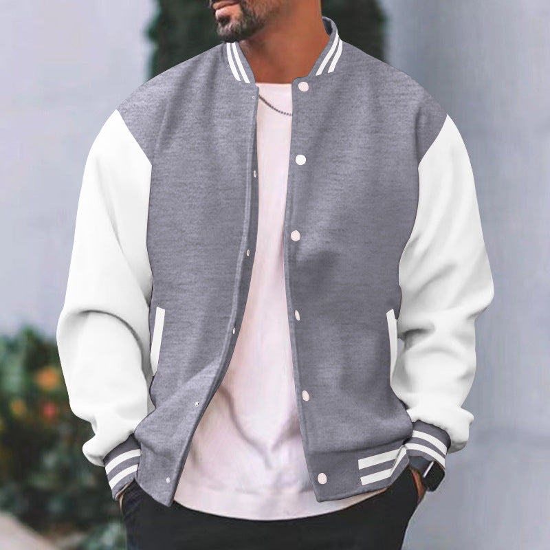 Men’s Fleece-Lined Sports Jacket – Loose Fit Winter Jacket - Daily Goods