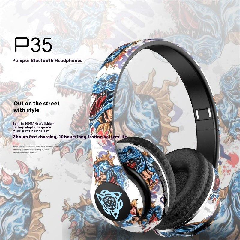 Creative Design Wireless Headset – Bluetooth, Head-Mounted Audio for Media & Calls - Daily Goods