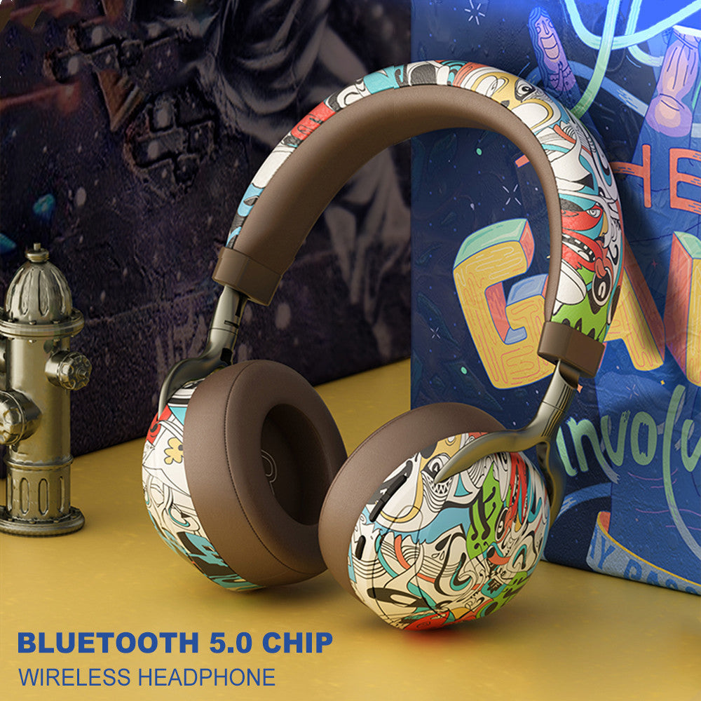 Bluetooth 5.0 Over-Ear Headphones – 10-Hour Playtime, FM Radio, TF Card Support (Up to 32GB), 40mm Drivers, Built-in Mic | Wireless Stereo Headset for Music & Calls - Daily Goods