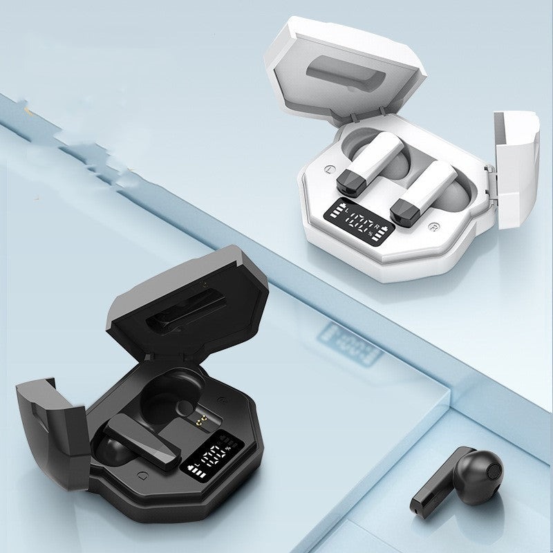 Bluetooth 5.1 Wireless Earplugs with Multi-Point Connection, NFC, Voice Control & Power Display | Stereo Sound, 15m Range | Black & White - Daily Goods
