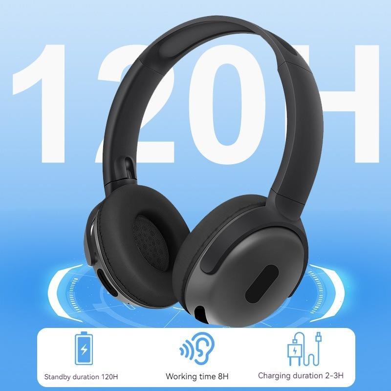 Foldable Wireless Bluetooth 5.3 Headphones โ HiFi Stereo Noise Cancelling Over-Ear Headset with Mic | Sports, Gaming & Travel | 8-Hour Playback | Wired + Wireless Modes - Daily Goods
