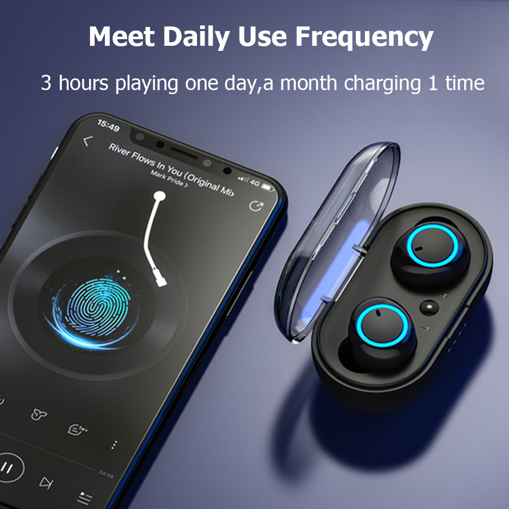 Wireless Bluetooth 5.0 Earbuds with Charging Case – Low Latency, Long Battery Life, Compact Design - Daily Goods