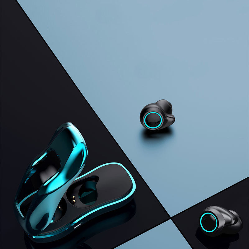 Wireless Bluetooth 5.0 Earplugs โ Stereo Sound with Noise Reduction, Voice Control & Call Function | Ergonomic, Electroplated Metallic Design - Daily Goods