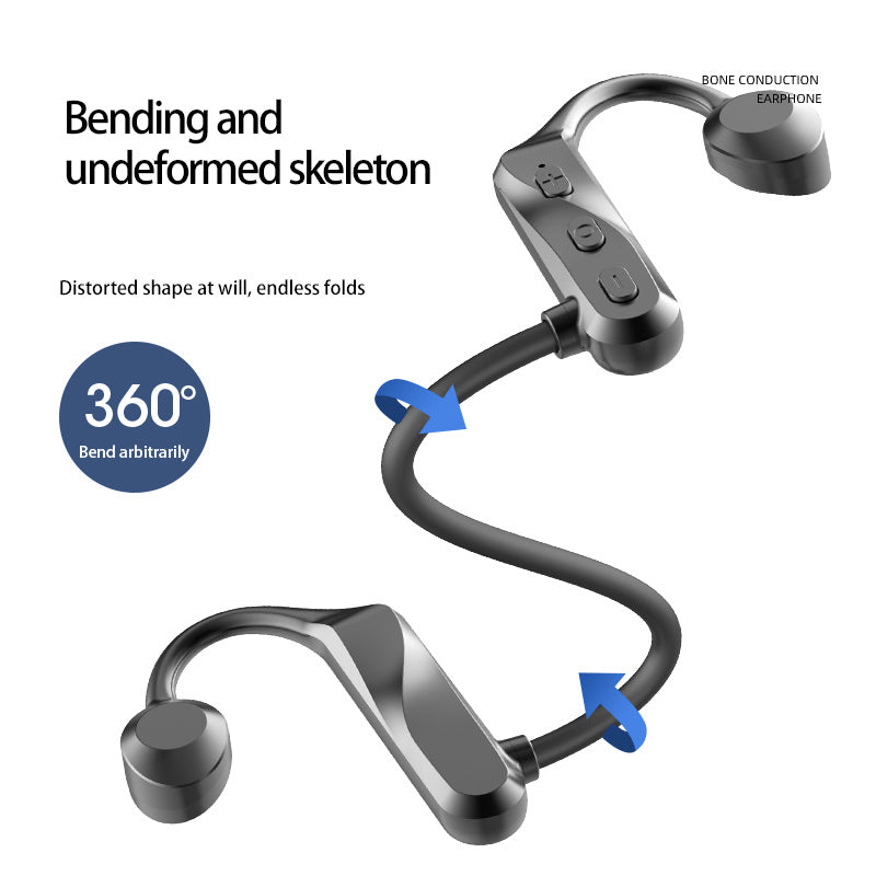 Wireless Bluetooth Headset – NFC & Voice Control | Battery Display, Call & Music Support | Multi-Point Connection | Private Mold | 10m Range - Daily Goods