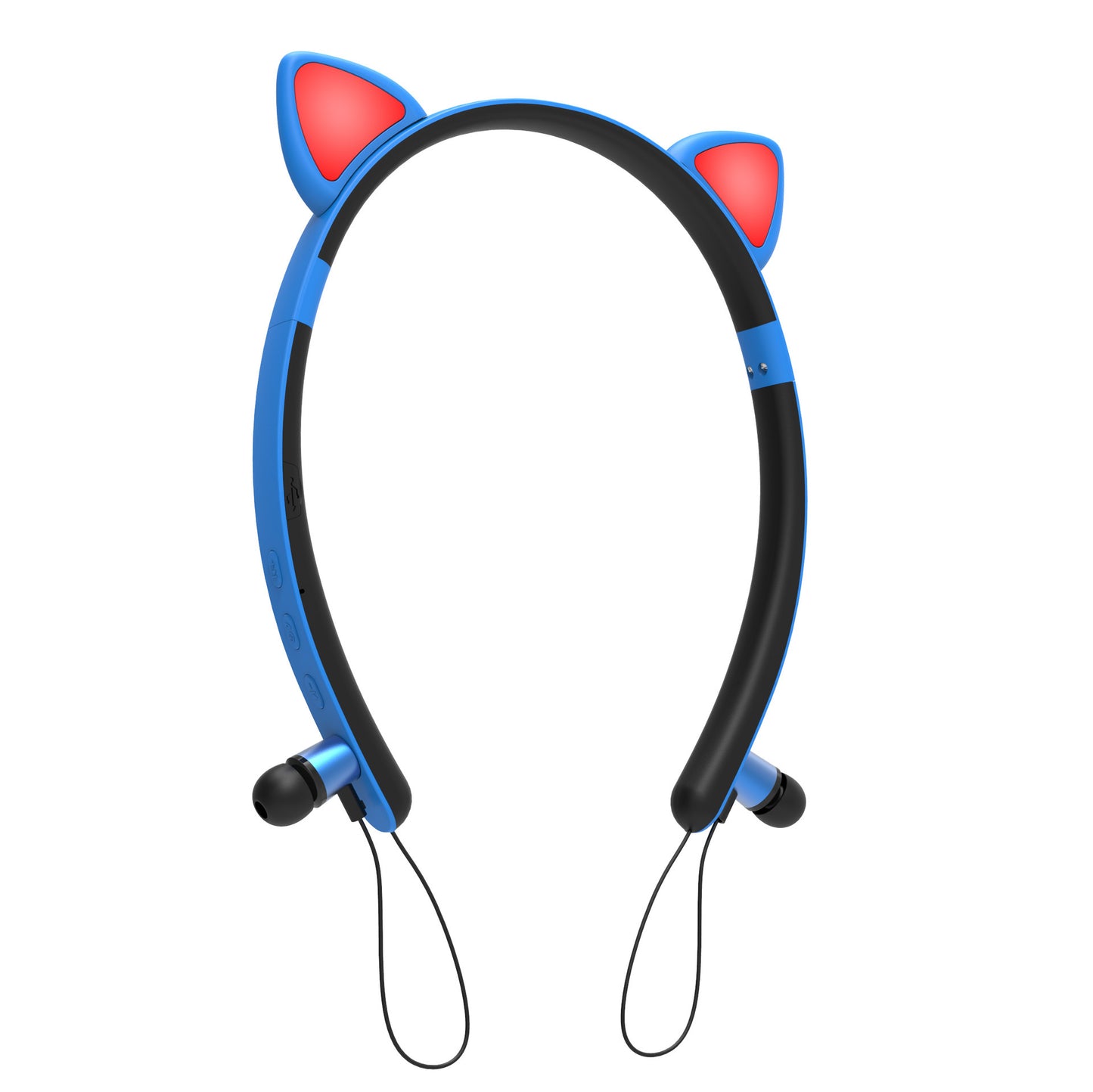 Cute Animal Ears Bluetooth Headphones – Neckband Stereo Wireless Earphones with Magnetic Adsorption, Soft Silicone Earmuffs, 6-Hour Battery | Ideal Gift for Girls & Teens - Daily Goods