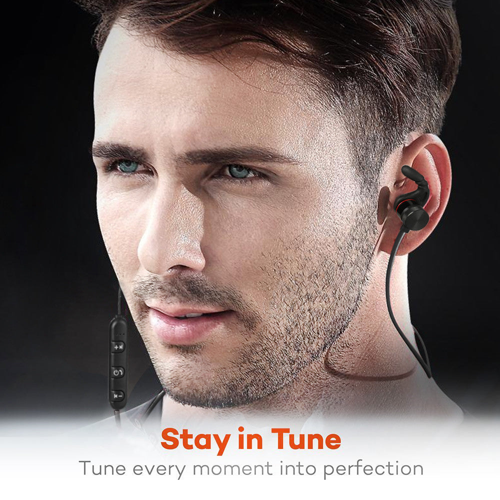 Magnetic Handsfree Bluetooth CVC Noise Cancelling Headset โ Wireless In-Ear Bluetooth Headphones with Microphone, 10m Range, 11-Hour Talk Time | Compatible with iPhone, iPad, and Android Devices - Daily Goods