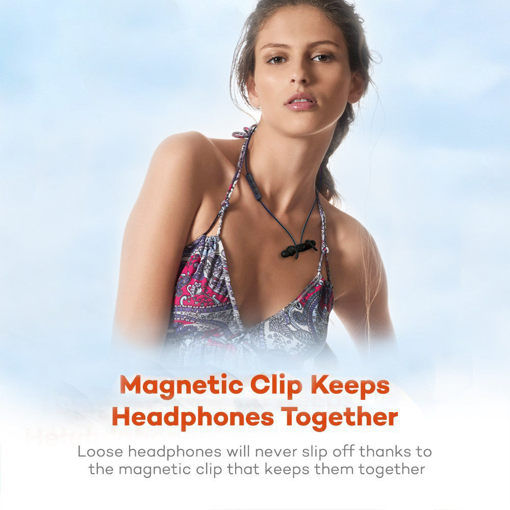 Magnetic Handsfree Bluetooth CVC Noise Cancelling Headset โ Wireless In-Ear Bluetooth Headphones with Microphone, 10m Range, 11-Hour Talk Time | Compatible with iPhone, iPad, and Android Devices - Daily Goods